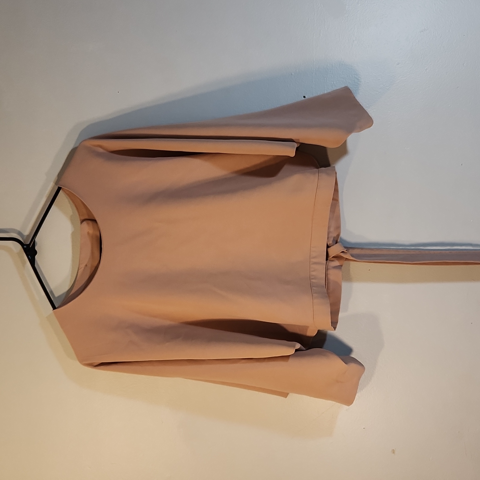 Blouse Size L Light Open Back